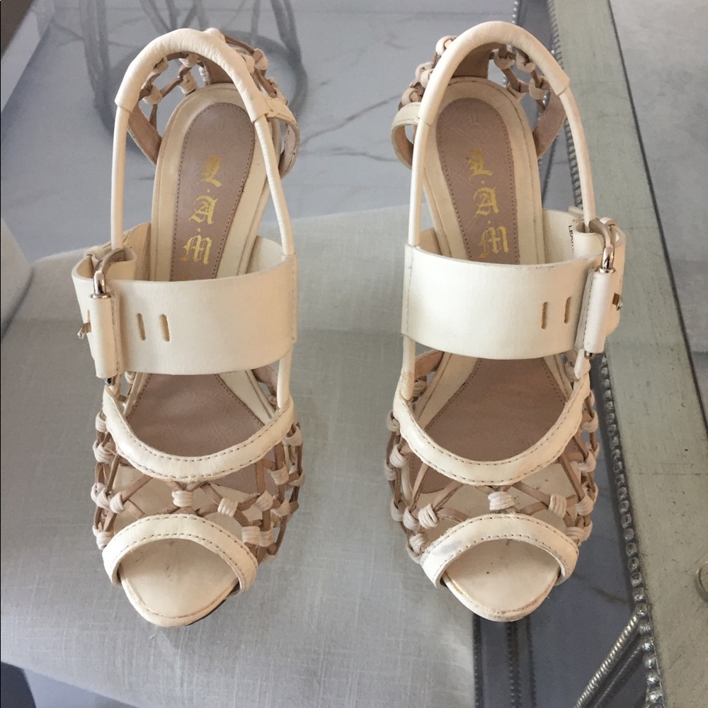 L.A.M.B sandal pumps